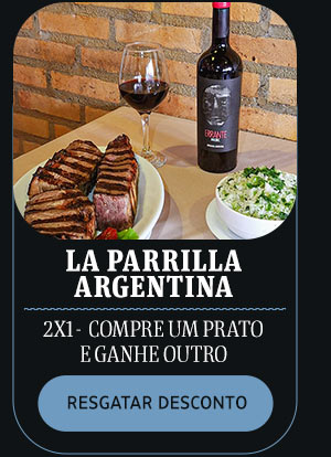 La Parrilla Argentina> 2x1 Compre um prato e ganhe outro - Resgate o Desconto