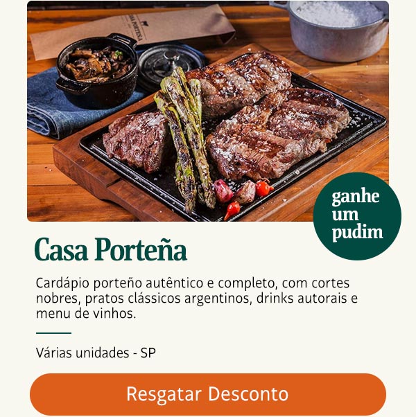 Casa Porteña: Ganhe um pudim