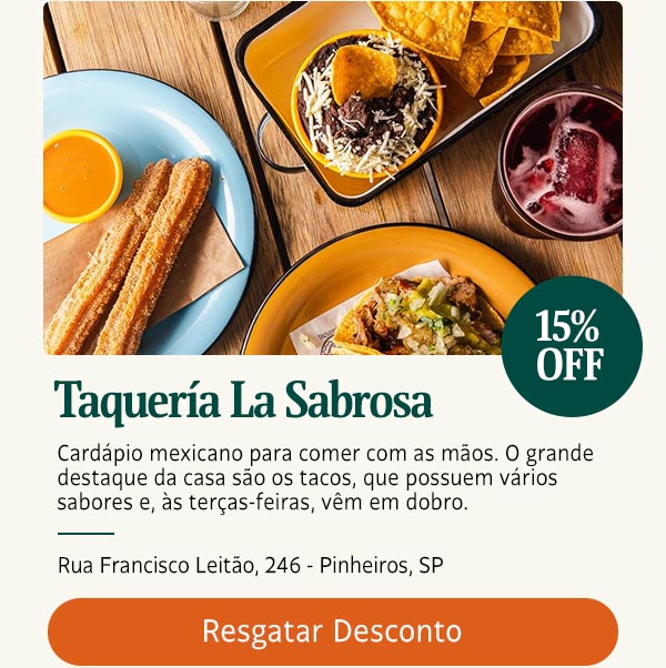 Taquería La Sabrosa: 15% OFF