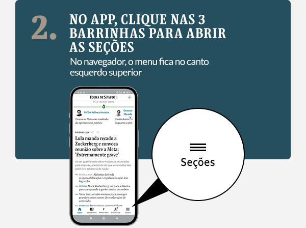 Clique nas 3 barrinhas no canto esquerdo superior para abrir o menu.