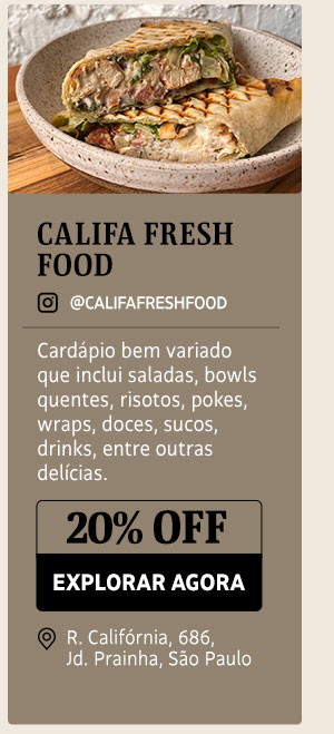 Califa Fresh Food: 20% OFF