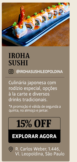 Iroha Sushi: 15% OFF