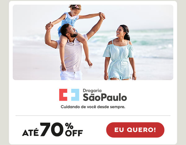 Drogaria São Paulo: até 70% OFF em medicamentos - Eu quero!