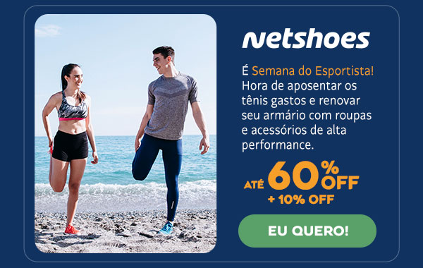 Netshoes - até 60% OFF