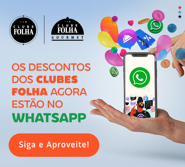 Os descontos dos Clubes Folha agora estão no WhatsApp. Siga e Aproveite!