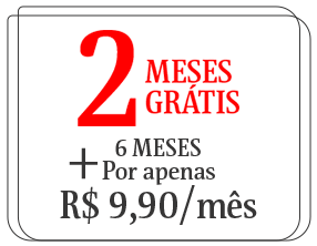 2 meses grátis + 6 meses por apenas R$ 9,90/mês