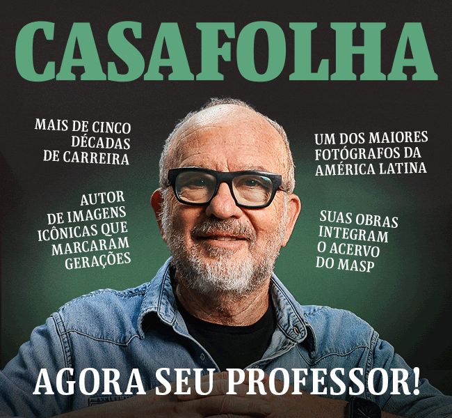 CasaFolha | Mais de cinco décadas de carreira | autor de imagens icônicas que marcaram gerações | Suas obras integram o acervo do MASP | um dos maiores fotógrafos da América Latina | Agora seu professor