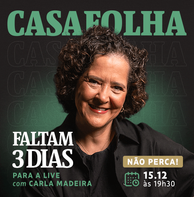 CasaFolha | Faltam 3 dias para a Live com Carla Madeira - Não perca: 15/12 às 19h30