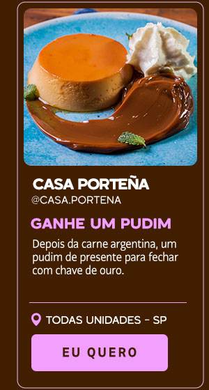 Casa Porteña: ganhe um pudim