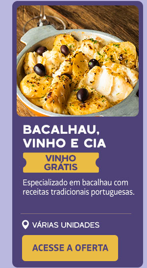 Bacalhau, vinho e cia: vinho grátis