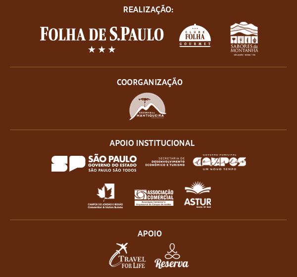 Realização: Folha de S.Paulo | Clube Folha Gourmet | Sabores da Montanha
