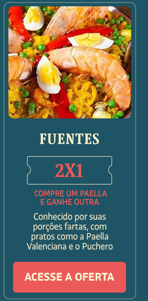 Fuentes: 2x1, compre uma paella e ganhe outra