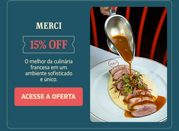 Merci: 15% OFF