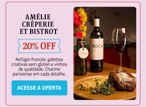 Amélie Crêperie et Bistrot: 20% OFF