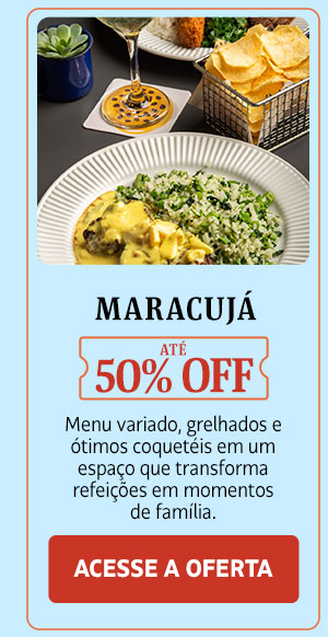 Maracujá: até 50% OFF