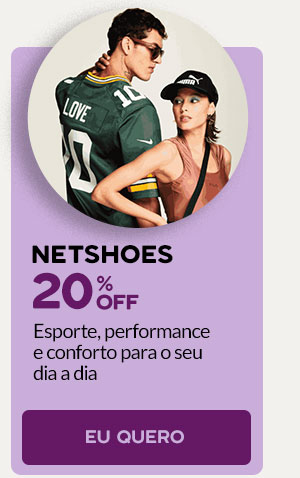 Netshoes: 20% OFF