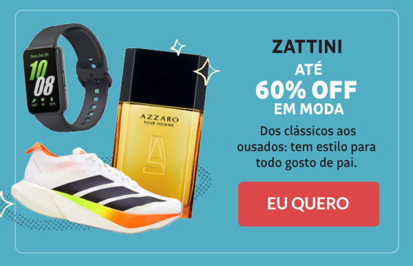 Zattini: até 60% OFF me moda