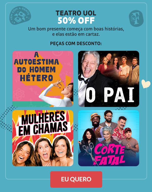 Teatro UOL: 50% OFF