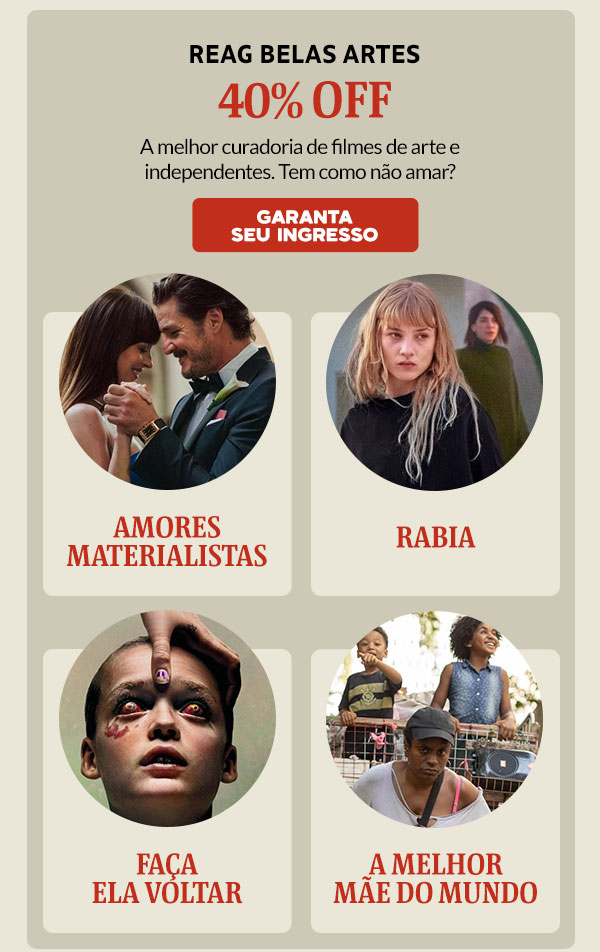Reag Belas Artes: 40% OFF