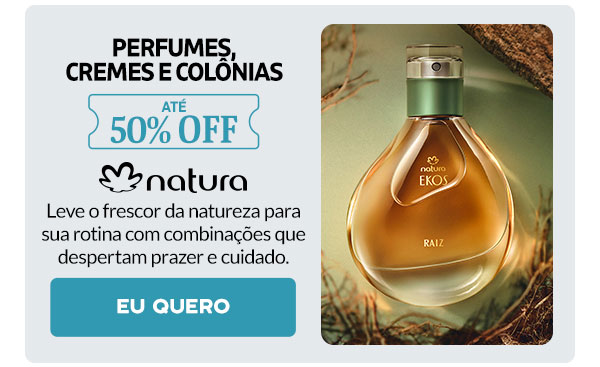 Natura: até 50% OFF