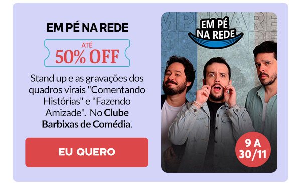 Você também pode garantir seus ingressos, comprando com 30% de desconto. Quero o desconto.