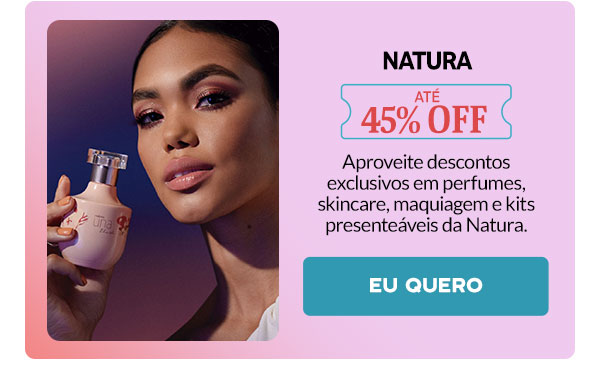 Natura: até 60% OFF