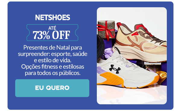 Netshoes: até 73% OFF