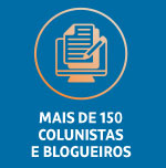 mais de 150 colunistas e blogueiros