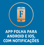 App Folha para Android e iOS, com notificações