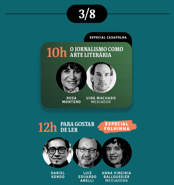 3/8 - 10h O jornalismo como arte literária | 12h para gostar de ler - especial Folhinha