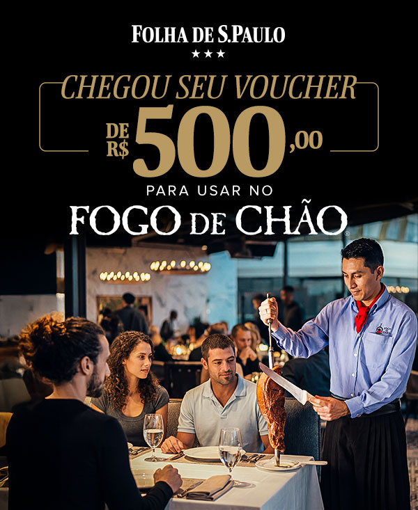 Folha de S.Paulo | Chegou seu voucher* de R$ 500,00 para usar no Fogo de Chão.