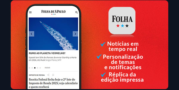 App Folha: notícias em tempo real, personalização de temas e notificações, réplica da edição impressa