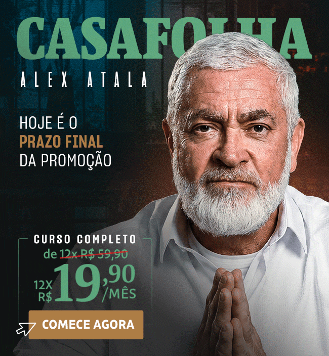 CasaFolha | Alex Atala | Hoje é o 
prazo final da promoção | Curso Completo, de 12x R$ 59,90 por 12x R$ 19,90. Assine Agora 
