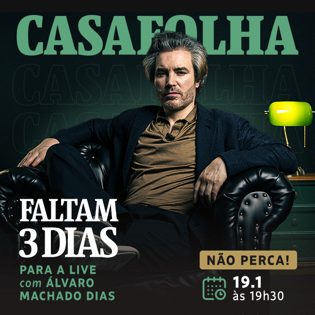 CasaFolha | Faltam 3 dias para a live com Álvaro Machado Dias - Não perca: 19.1 às 19h30