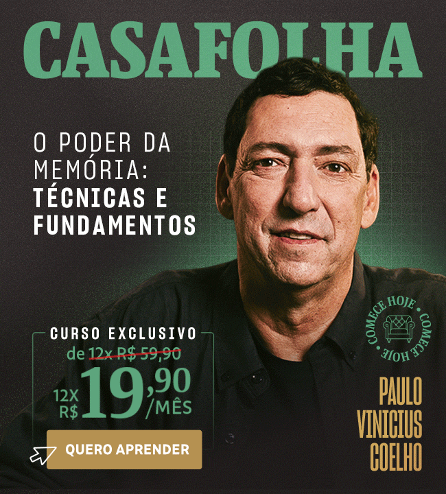 CasaFolha | Aula 1 liberada: A importância da memória em tempos de IA. Assista de graça. Paulo Vinicius Coelho.