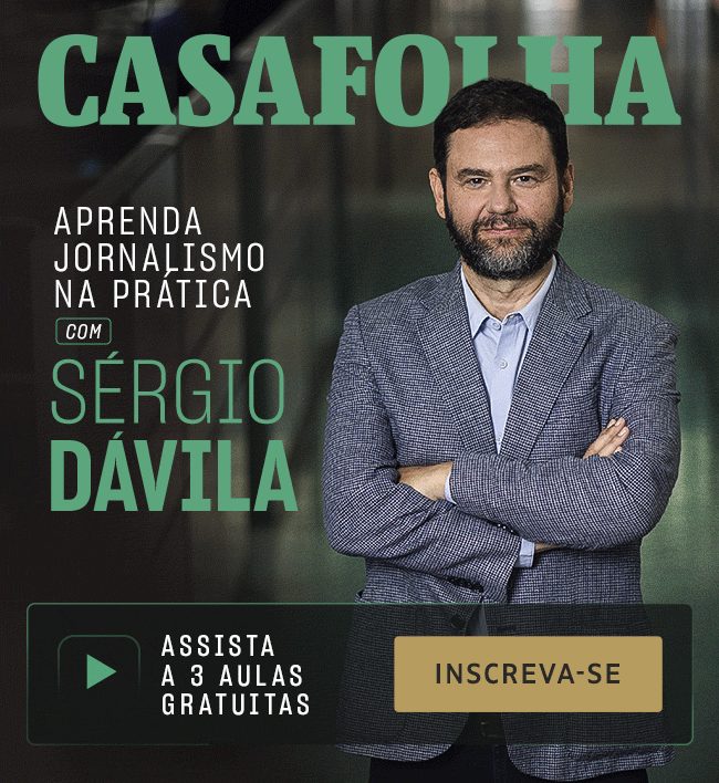 CasaFolha | Aprenda jornalismo na prática com Sérgio Dávila. Assista a 3 aulas gratuitas. Inscreva-se