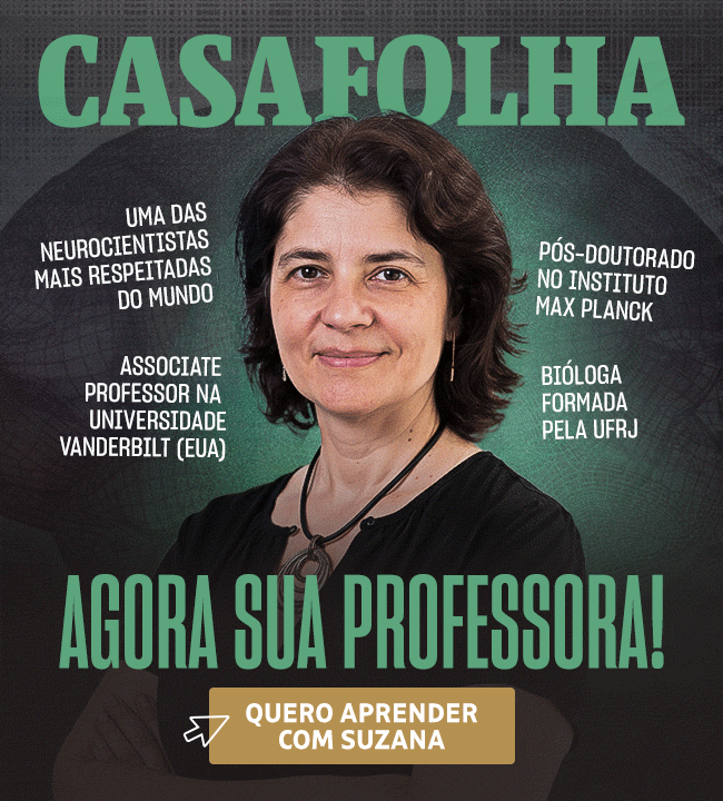 CasaFolha | Suzana Herculano-Houzel. Agora sua professora. Uma das
neurocientistas mais respeitadas do mundo. Quero aprender com Suzana