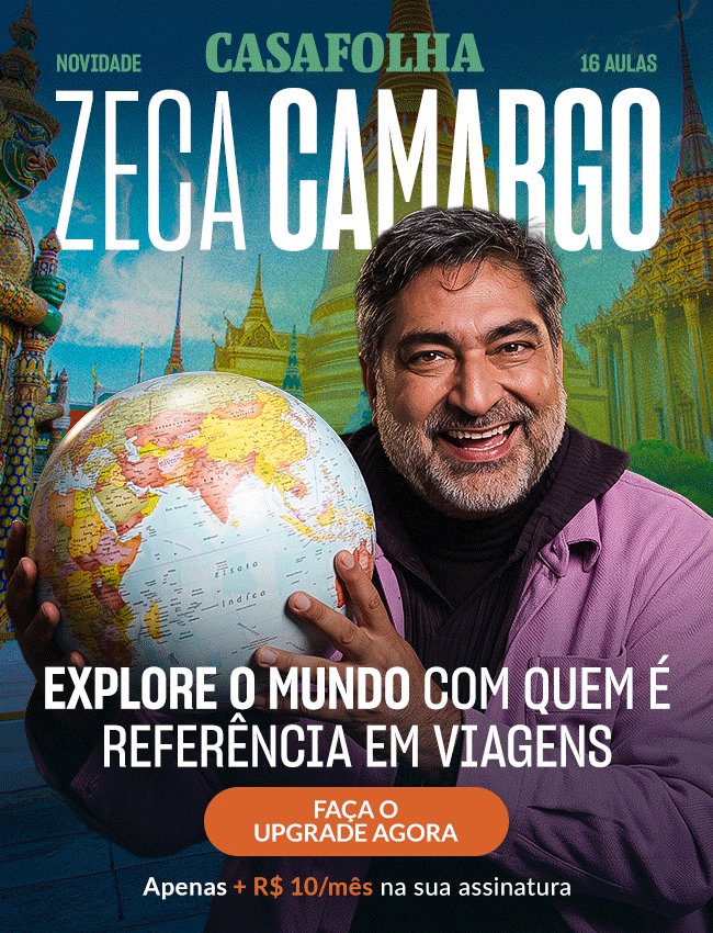 CasaFolha | Zeca Camargo. Explore o mundo com que é referência em viagens. Faça o upgrade agora. Apenas + R$ 10/mês na sua assinatura.