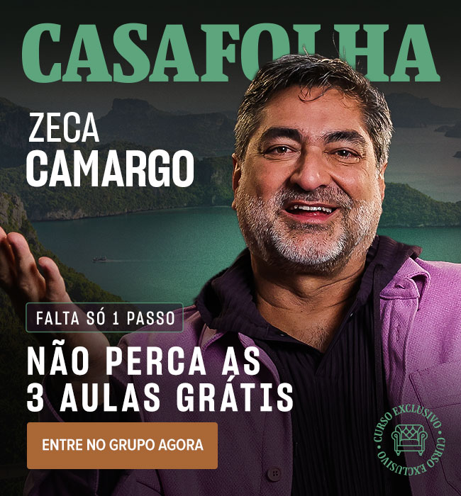 CasaFolha | Zeca Camargo | Inscrição confirmada, suas 3 aulas estão a caminho
