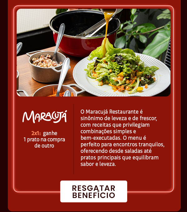 Maracujá - 2x1: ganhe 1 bolinho e 1 batida na compra de outro