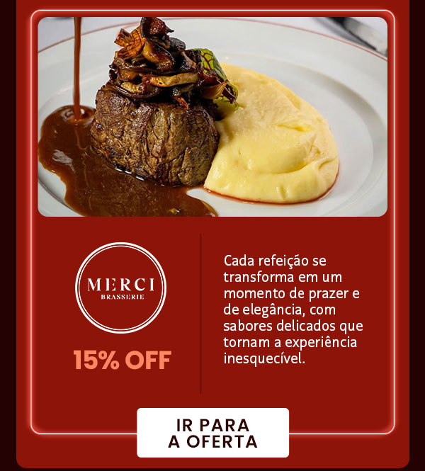 Merci: 15% OFF