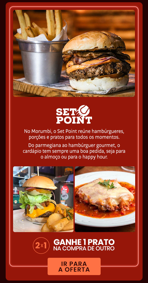 Set Point Burger: 2x1