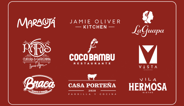 Maracujá, Jamie Oliver Kitchen, La Guapa, Paris 6, Coco bambu, Vista, Braca, Casa Portena, Vila Hermosa