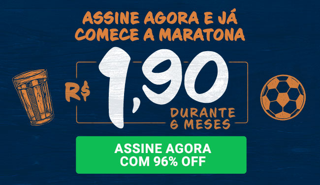 Assine agora e já comece a Maratona. R$ 1,90 durante 6 mese. Assine agora com 96% OFF