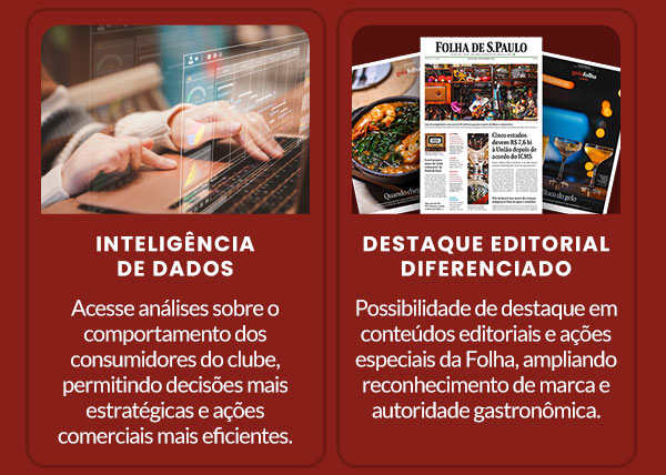 Inteligência de dados - Destaque editorial diferenciado