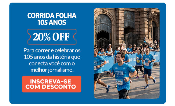 Corrida Folha 105 anos: 20% OFF