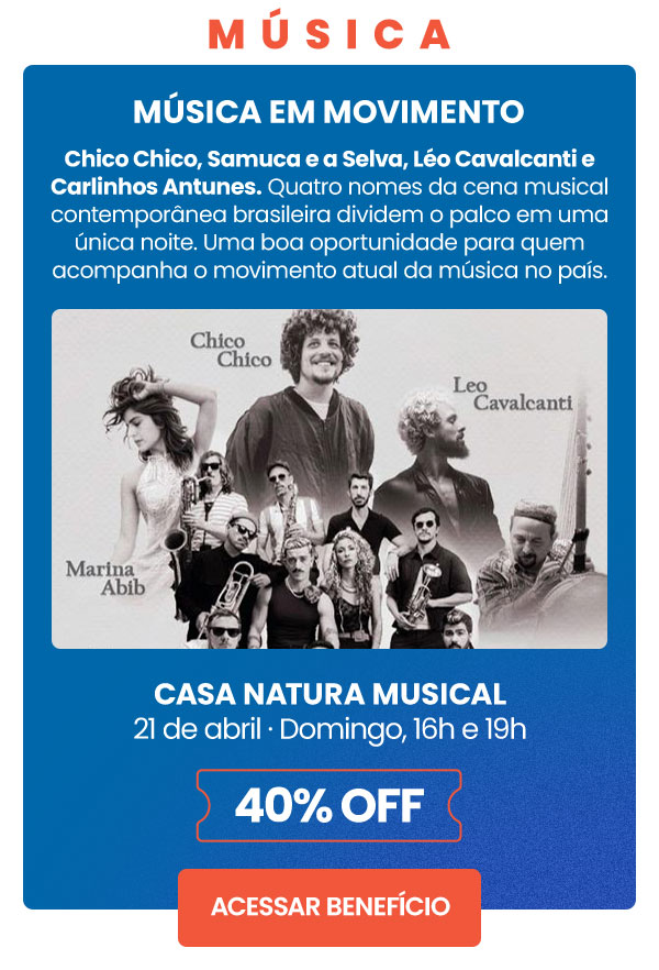 Música me Movimento: 40% OFF