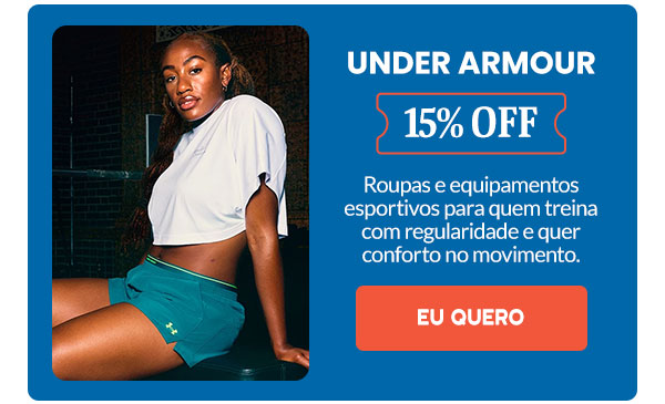 Under Armour: 15% OFF