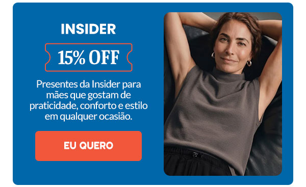 Insider: 15% OFF