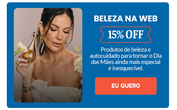 Beleza na Web: 15% OFF